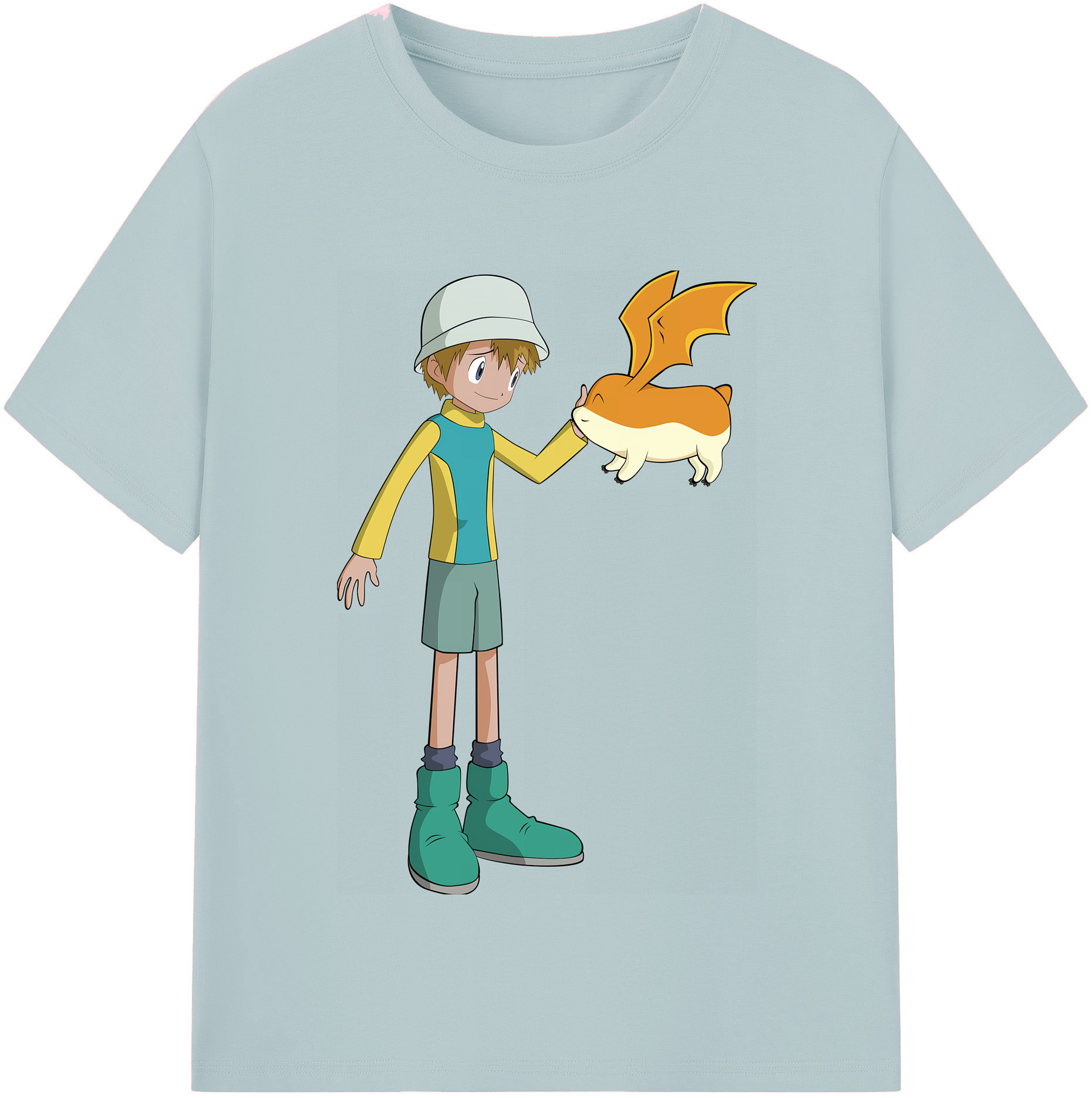 （画像用） Digimon デジタルモンスター/デジモン 綿100％半袖Tシャツ（フロントプリント）